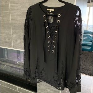 Gimmick Lace up Blouse